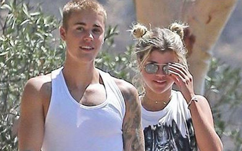 Snapped: Justin Bieber on a casual stroll with 17-year-old Sofia Richie