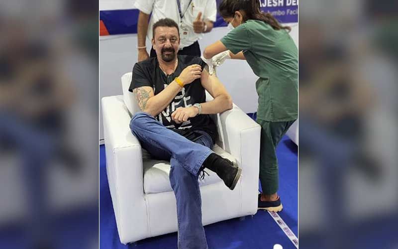 Sanjay Dutt Receives The COVID-19 Vaccine Jab; Drops A Smiling Pic As He Takes The First Shot