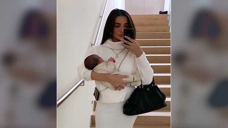 Amy Jackson Takes Her Son Andreas For His First Day  Out