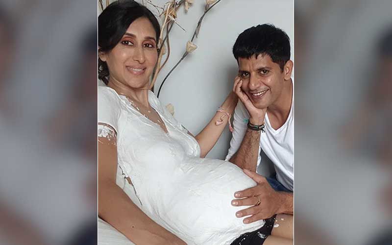 Karanvir Bohra Shares A Video Featuring Preggers Wife Teejay Sidhu’s Baby Bump; His Twins Are In Awe As The Baby Wriggles About In Teejay's Tummy -WATCH