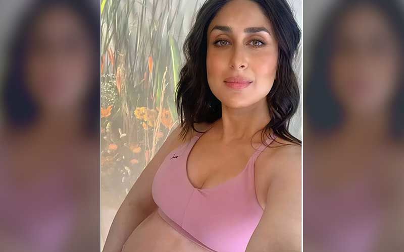 Pregnant Kareena Kapoor Khan Says ‘Two Of Us On The Sets’ As She Flaunts Her Baby Bump In A Sports Bralette And Tights; Glows In Latest Pic
