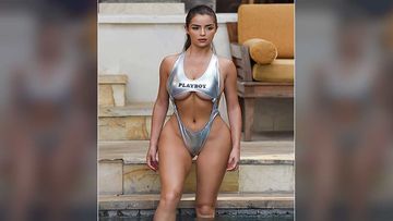 Demi Rose Shares A Sultry Pic Flaunting Her Belly Button In A ‘Playboy’ Swimsuit Announcing Her Upcoming Birthday