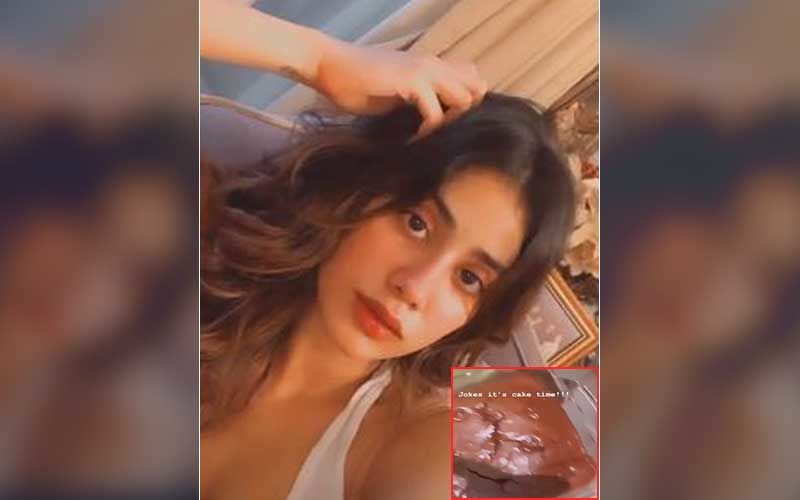 Janhvi Kapoor Is Messing With Your Brain On Insta; Oh, She'll Also Make You Crave For Chocolate Cake Real Bad-WATCH