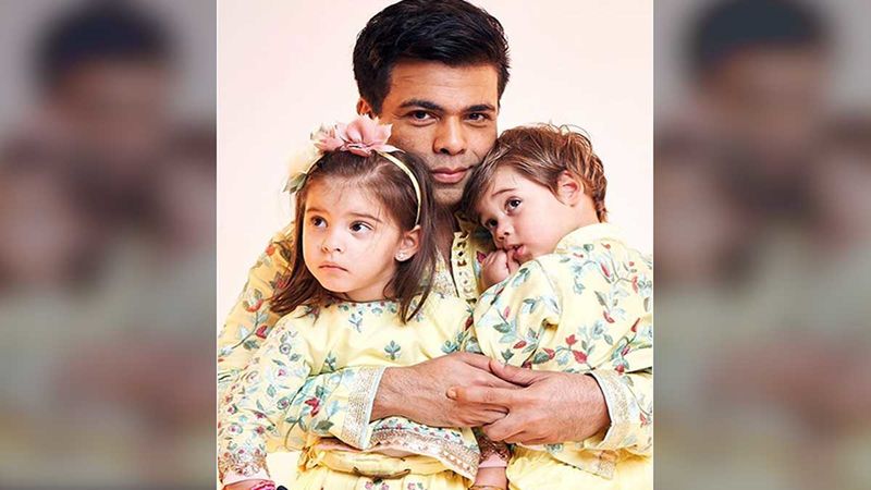 Karan Johar’s Twins Give Him A Reality Check Once Again; The Filmmaker Thinks Of Reassessing His Fashion Choices-WATCH