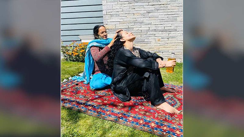 Kangana Ranaut Gets Treated With A Soothing Head Massage From Mom Asha Ranaut; It’s Champi Time For The Actress With A Perfect View