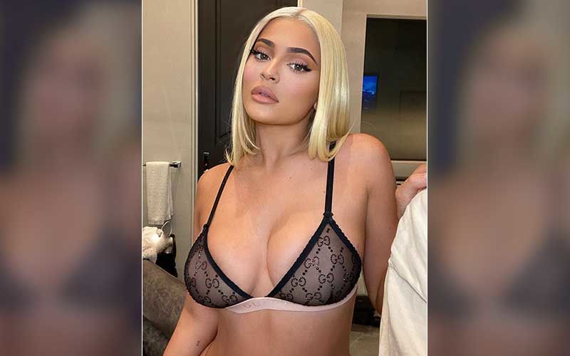 Kylie Jenner Indulges In Some Photo Session Wearing A Black Bralette As She Gives Fans A Glimpse Of Her Last Night Mood