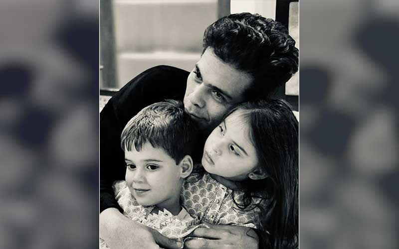 Karan Johar Drops A Heartwarming Pic With Twins Yash And Roohi; Says ‘It Wasn’t An Easy Year But There Were Many Lessons’