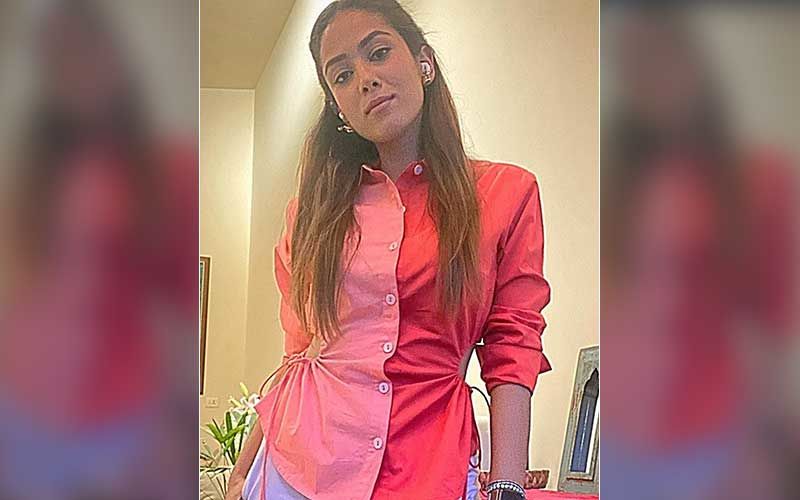 Mira Rajput Dresses Up To Impress In A Pink-Red Top And Classy Pants; Looks Damn Chic And Stunning In Her Work From Home Attire