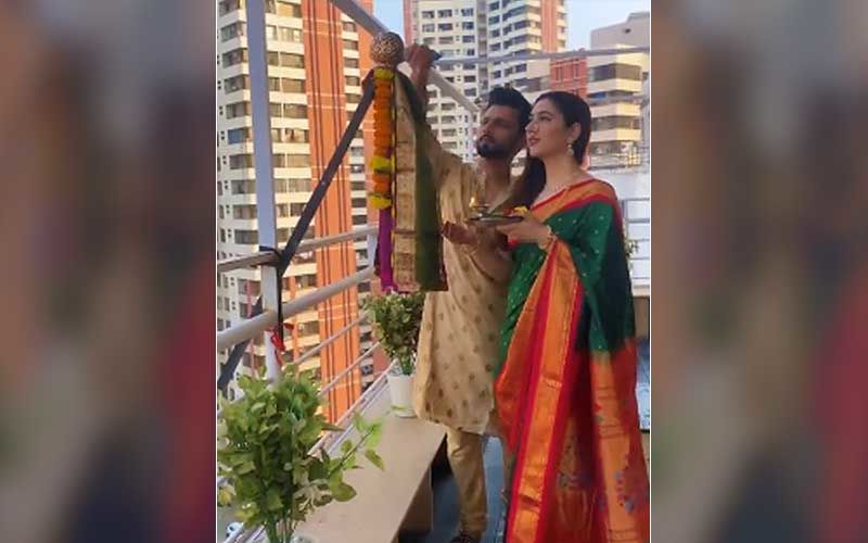 Happy Gudi Padwa 2021: Bigg Boss 14’s Rahul Vaidya Helps Ladylove Disha Parmar Wish Fans In Marathi; Couple Celebrates The Festival Performing Rituals-WATCH Video