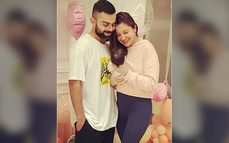 After Anushka Sharma, Virat Kohli Poses With Daughter Vamika’s Burp Cloth; Couples Flashes Million-Dollar Smiles In Viral Photo