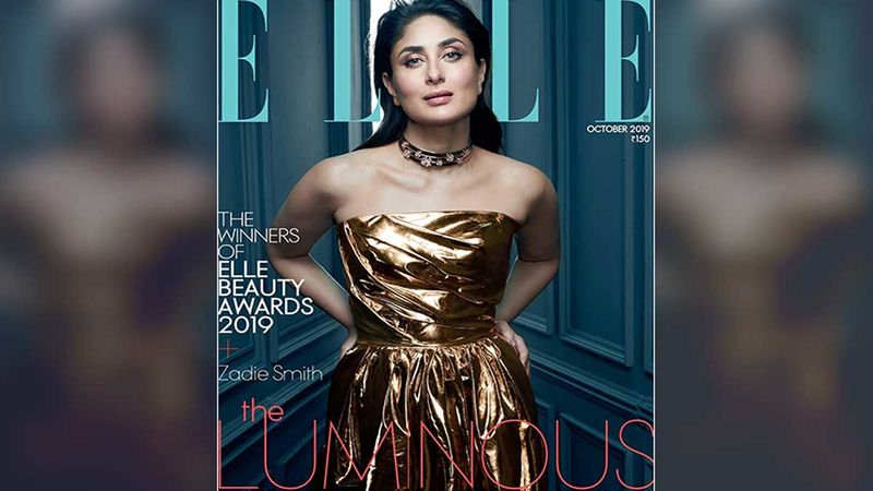 Kareena Kapoor Khan Looks Luminous In Gold As She Strikes A Pose For A Magazine Cover