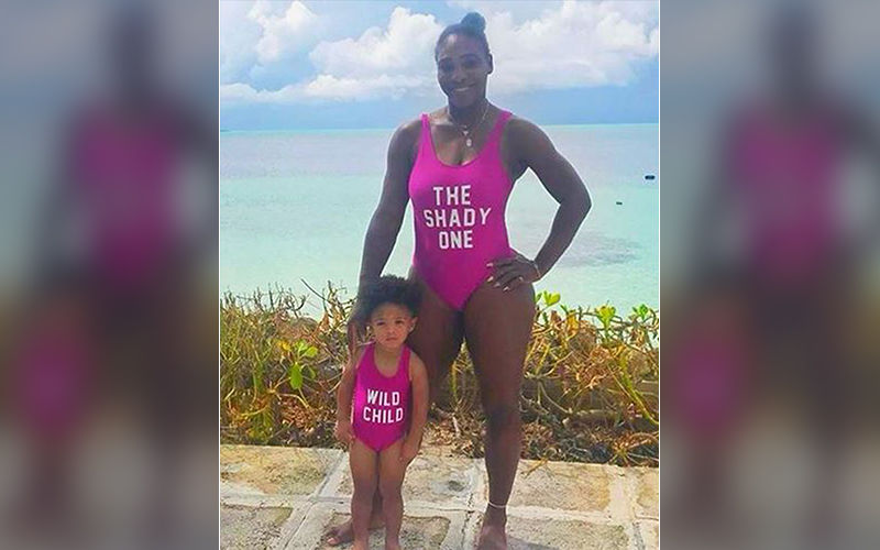 Serena Williams Shares A Perfect Purple Swimsuit Picture With Daughter Alexis Olympia Ohanian Jr Calling Her The Wild One