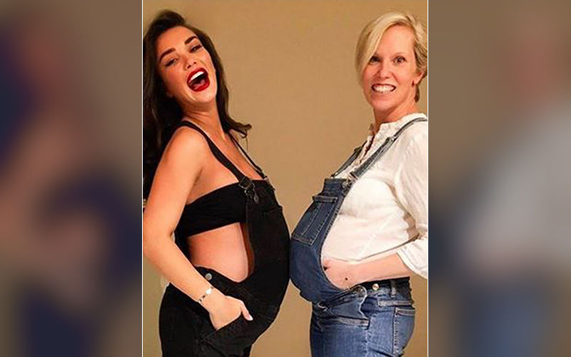Amy Jackson Shares A Picture From Her Maternity Shoot; Actress Flaunts Her 38 Weeks Pregnant Bump With Another One