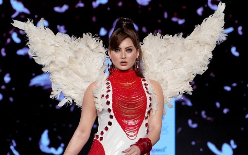 Urvashi Rautela Becomes The First Indian Angel Creates History To Wear Angel Wings On A Fashion Show