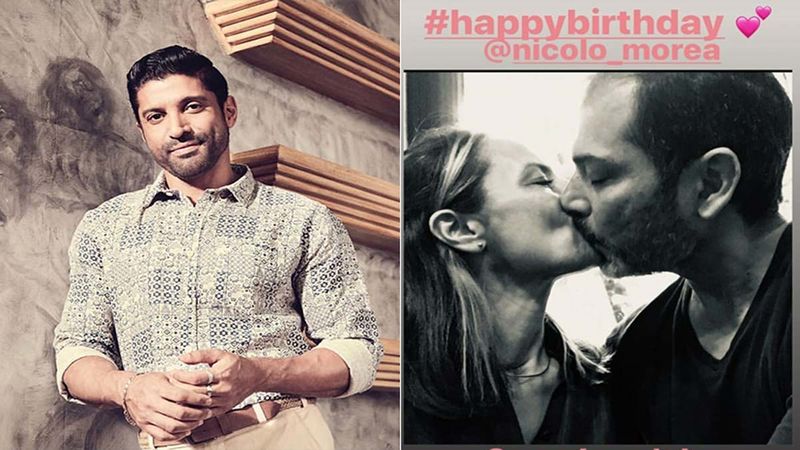 Farhan Akhtar’s Ex-Wife Adhuna Bhabani Is Drenched In Love; Shares A Kissy Picture With Partner Nicolo Morea On His Birthday