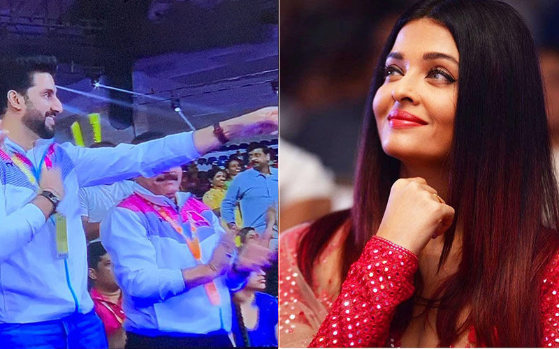 Aishwarya Rai Cheers For Abhishek Bachchan And His Kabaddi Team; Hubby Calls Her His 'Lucky Charm'