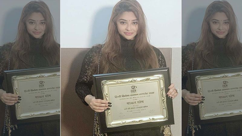 Payal Ghosh Conferred With Most Promising Newcomer, Elated Actress Shares Her Joy With The World