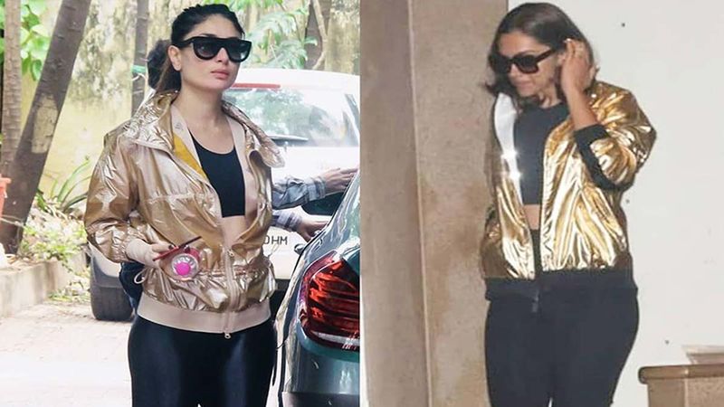 Deepika Padukone Or Kareena Kapoor Khan- Who Rocked The Golden Bomber Jacket Better?