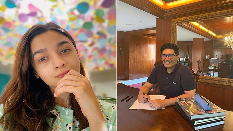 When Alia Bhatt Made Manish Malhotra Go Down On His Knees With A Pair Of Scissors - PIC Inside