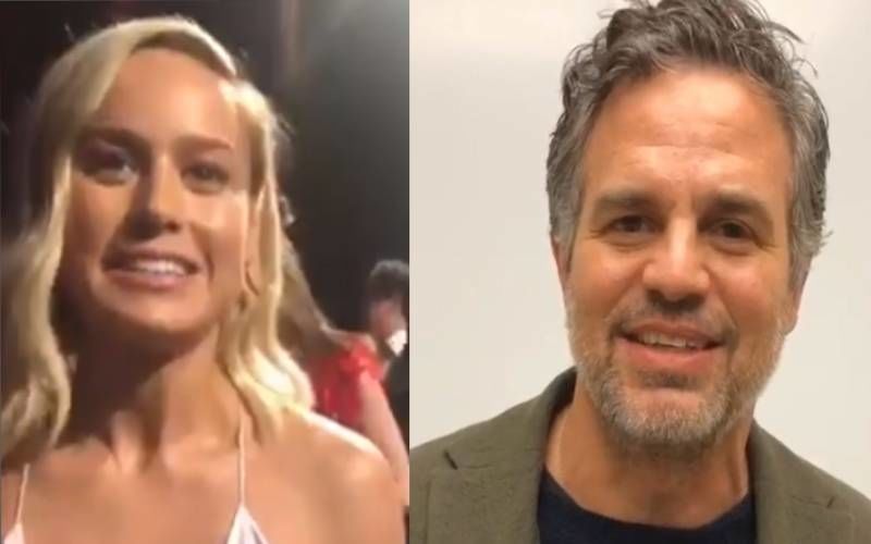 Throwback Thursday: When Brie Larson Congratulated Hulk Mark Ruffalo For Not Giving Out Spoilers From Avengers Endgame-VIDEO