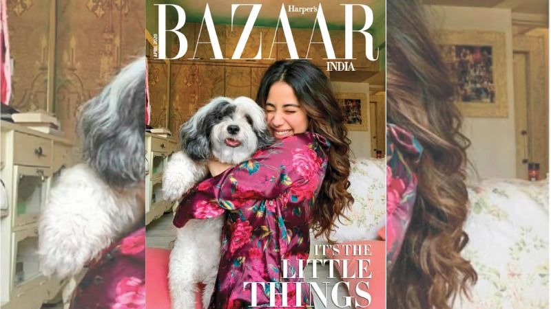 Janhvi Kapoor Cuddles Up With Her Pooch On The Cover Of Harper's Bazaar Clicked By Sister Khushi Kapoor Amidst Lockdown; We Like