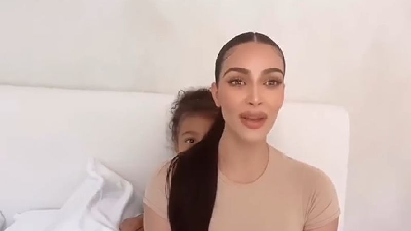 Kim Kardashian Wants To Have A Serious Conversation On Social Distancing; Daughter North West Won't Stop Interrupting - WATCH