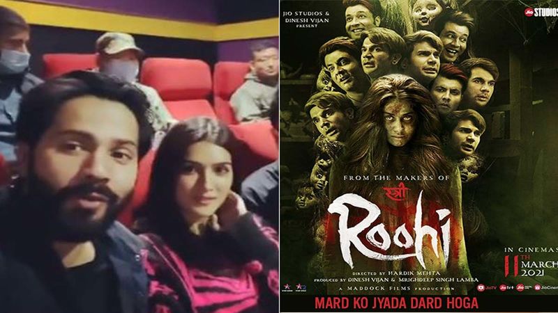 Varun Dhawan And Kriti Sanon Watch Janhvi Kapoor Starrer Roohi In Arunachal Pradesh, Urge People To Visit Theatres To Watch The Movie