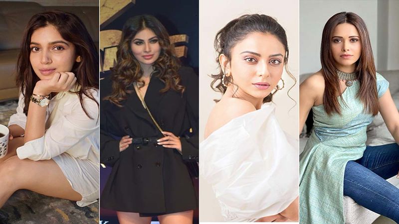 Stars' Zoom Call Look: Check Out How Bhumi Pednekar, Mouni Roy, Rakul Preet Singh, Nushrratt Bharuccha Rocked The Video Call Look With Aplomb