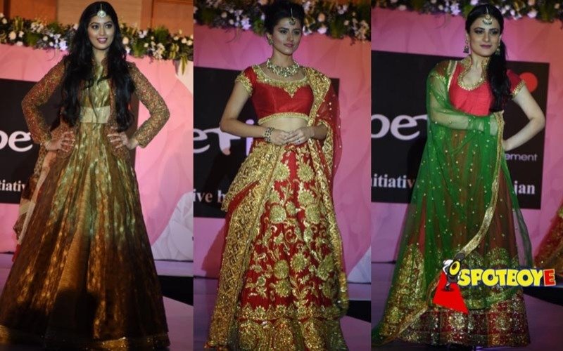 Television beauties walk the ramp for a cause