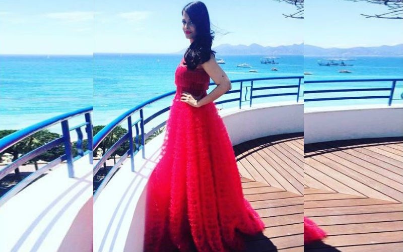 Ash looks ravishing in red at Cannes