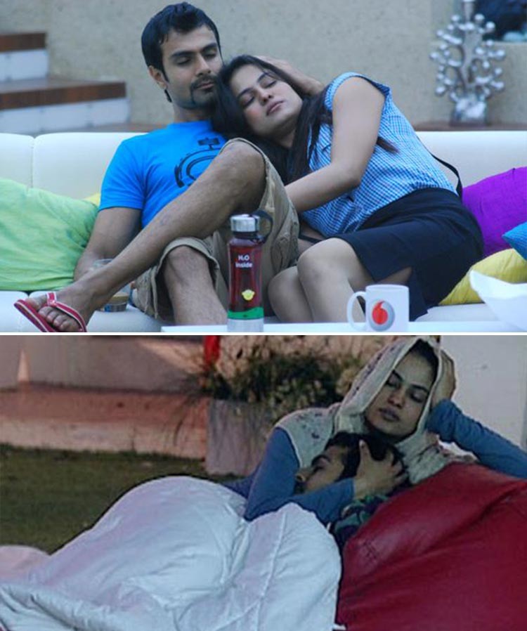 Bigg Boss Couples Who Got Intimate On Camera Veena Malik Ashmit Patel Armaan Kohli Tanisha 
