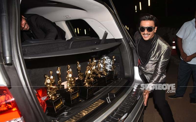 Ranveer Singh Gives A Peek At His Car's Boot; You Wouldn't Believe What's  Inside - Award Trophies, Y'all
