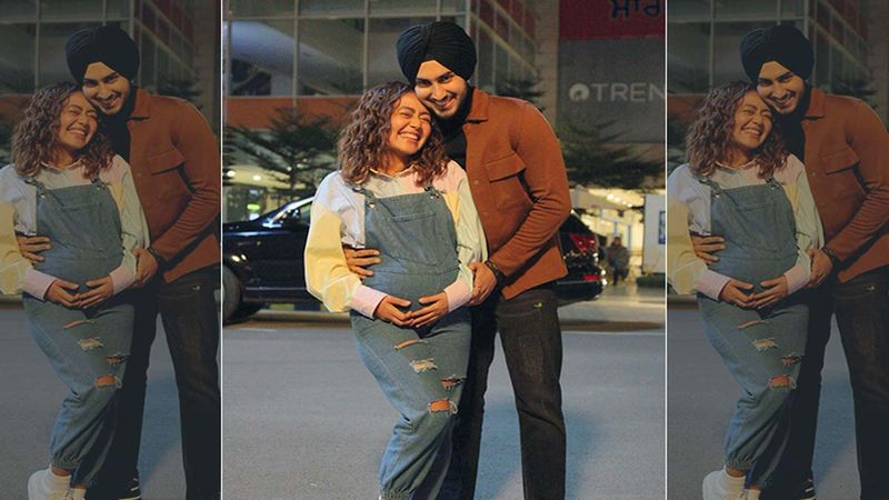 Khyaal Rakhya Kar BTS Video: Neha Kakkar Caresses Her Fake Baby Bump; Hubby Rohanpreet Singh's Reaction When She Says 'O Kick Mara' Is Must Watch