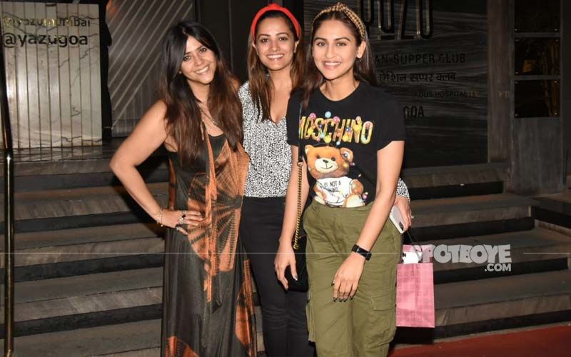 Ekta Kapoor's  Night Out With BFFs Anita Hassanandani And Krystle D’Souza Proves 'Three Is Not Crowd'