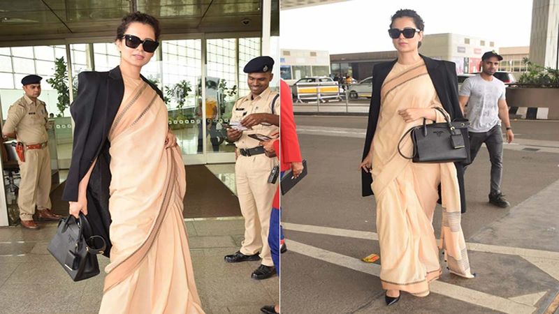 Kangana Ranaut Exudes Boss Lady Vibes Even In 600 Rupees Saree, Check It Out