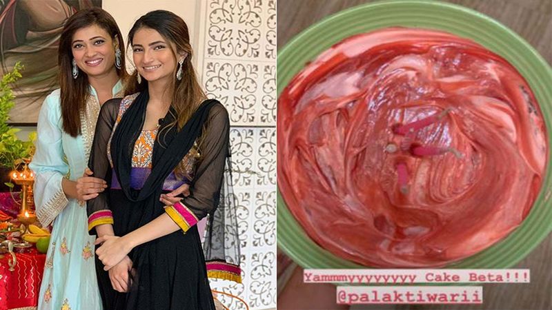 Shweta Tiwari Turns 40, Daughter Palak Tiwari Bakes A Cake With Stunning Pink Frosting