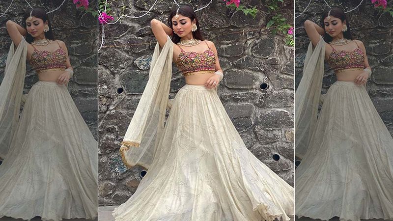 Mouni Roy Stuns In An Ivory Embellished Lehenga Worth THIS Whopping Amount