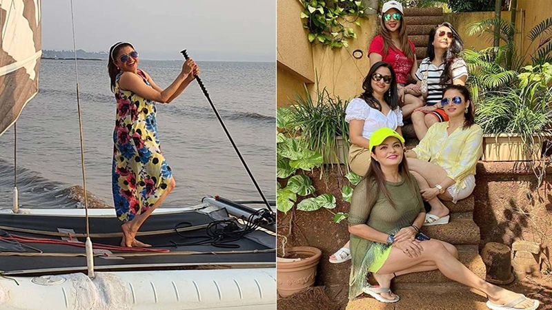 Salman Khan's Maine Pyar Kiya Co-Star Bhagyashree Has A Blast In Goa With Her Gal Pals Sheeba Akashdeep Sabir, Minakshi Chaudhri And Sonia Desaii