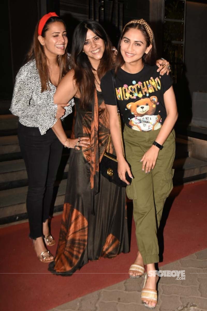 Ekta Kapoor S Night Out With Bffs Anita Hassanandani And Krystle D Souza Proves Three Is Not Crowd