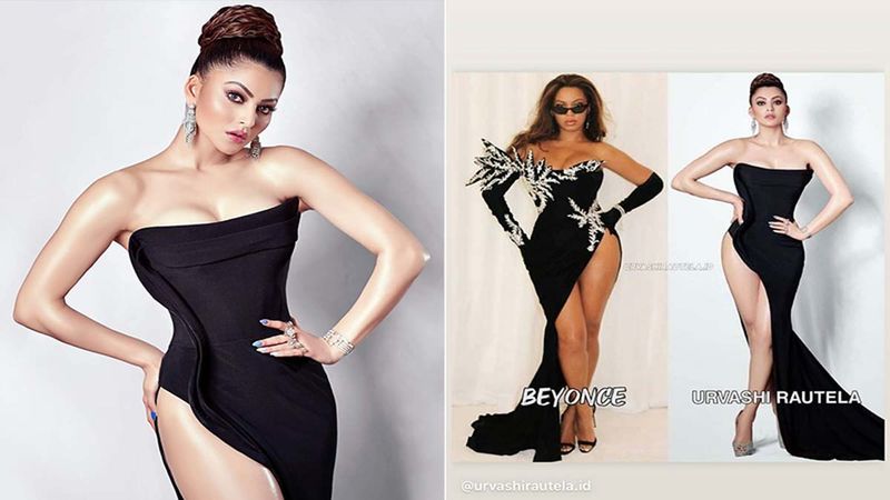 Urvashi Rautela Compares Her Controversial Side-Slit Gown To Beyonce's; Same? Nah, We Don't Think So