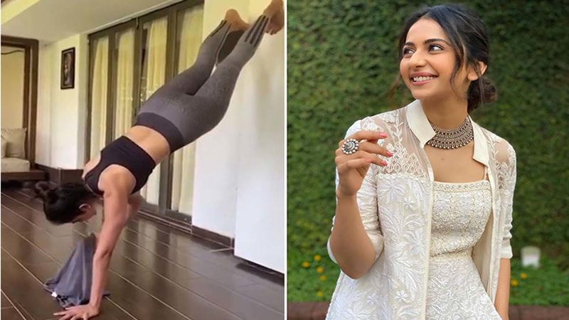 Rakul Preet Singh Nails The T-Shirt Challenge; Wears Her Crop Top While Doing An Elevated Plank; Fans Urge Her To Participate In Olympics