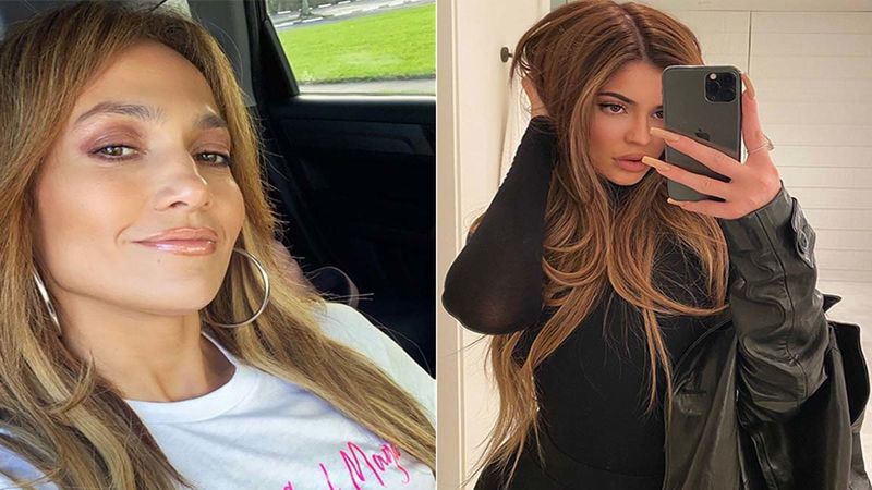 Jennifer Lopez And Kylie Jenner Twin In Orange; Fans Say '50 Year-Old Jen Hotter Than 20 Year-Old Kylie'