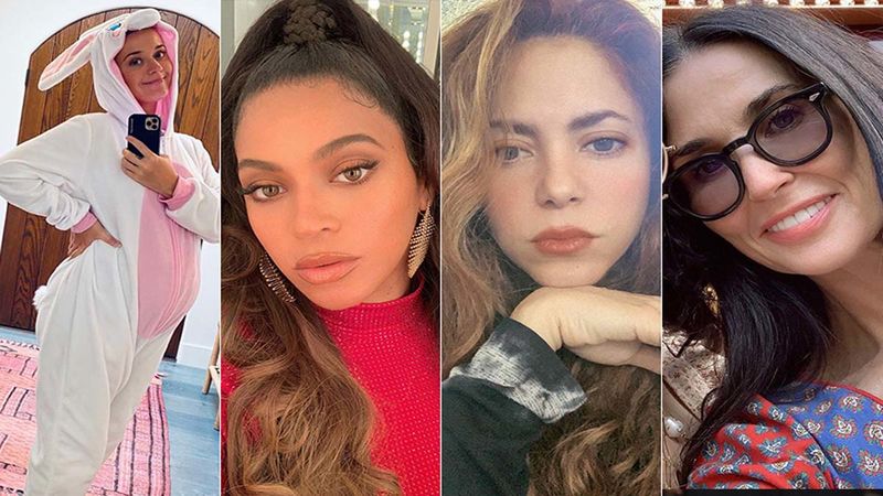 Not Just Katy Perry But Beyonce, Shakira, Demi Moore And More Went Nude To Flaunt Their Baby Bump