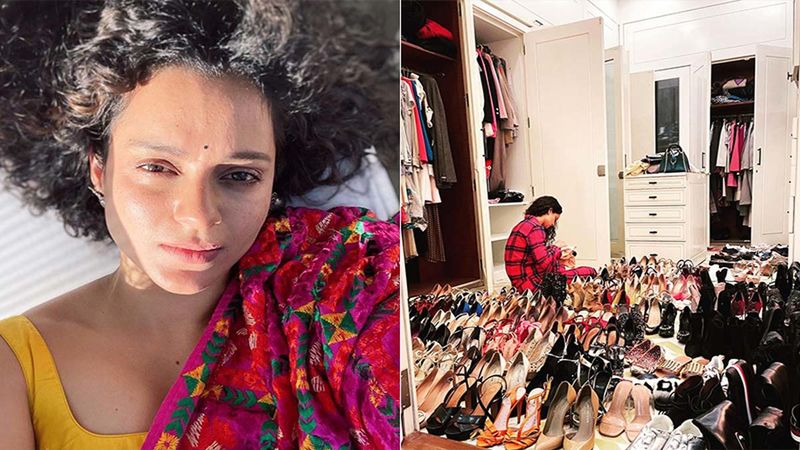 Kangana Ranaut Gives Her Fans A Glimpse Of Her Shoe Closet, Can You Count The Crazy Number Of Heels She Owns?