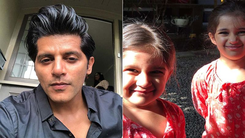 Karanvir Bohra's Daughter Ray Bella Bohra Asks Him To Apologize For Licking Vienna’s Spoon; Actor Says, 'They Are Four Going On Fourteen'