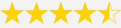four and half stars four and half stars