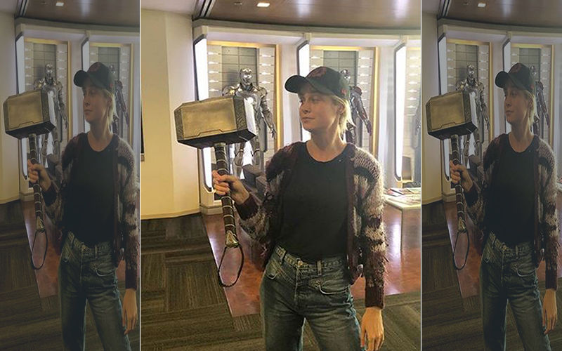 Avengers: Endgame Star Brie Larson Aka Captain Marvel Finally Picks Up The Hammer; Thor Are You Watching This?