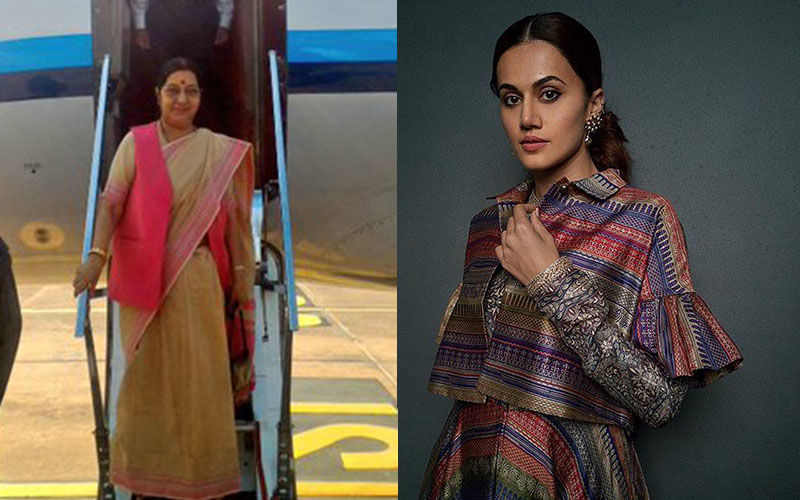 Taapsee Pannu Shows Keen Interest To Star In A Biopic On The Late Sushma Swaraj