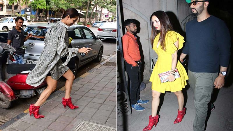 Malaika Arora Is In Love With Her Red Hot Boots And So Are We; Doesn't Shy Away From Repeating Her Boots