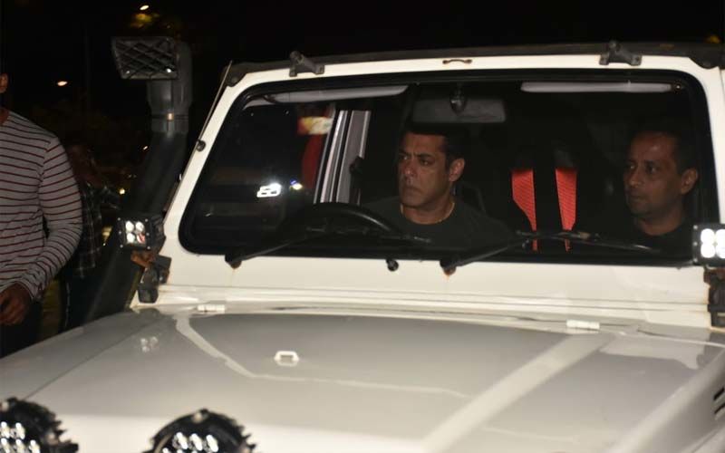 Salman Khan Arrives In Style Behind The Wheel Of A Jeep As He Shoots For Radhe: Your Most Wanted Bhai-PICS